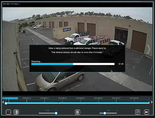 askALICE wait dialog to playback all recorded video